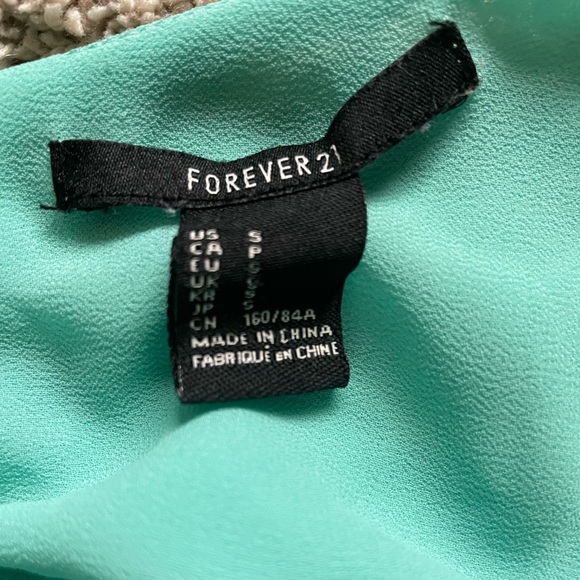 Forever 21 Teal Tank, Small - Picture 3 of 5